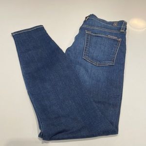 7 for all mankind high waist ankle gwenevere in size 25 medium wash